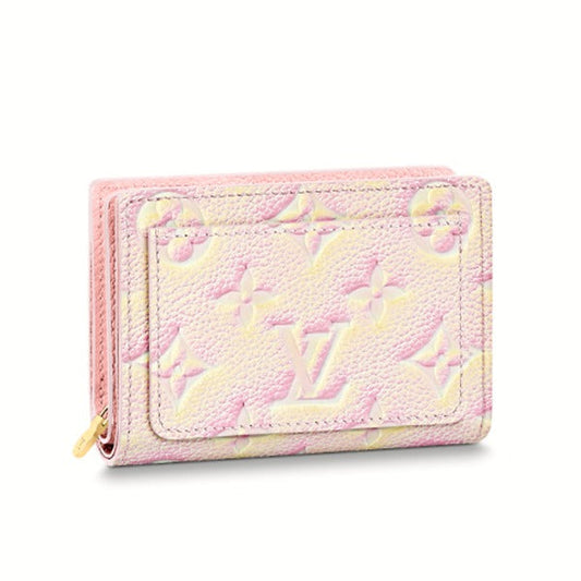 Louis Vuitton Bifold M81529 Empreinte Light Coin Monogram Leather Pink Wallet Case