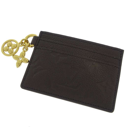 Louis Vuitton Porto Cult・ Charm NoirM82132 Monogram Leather Empreinte Key Chain