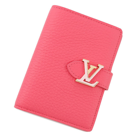 Louis Vuitton Vertical Compact FuchsiaM82461 Taurillon Wallet Case