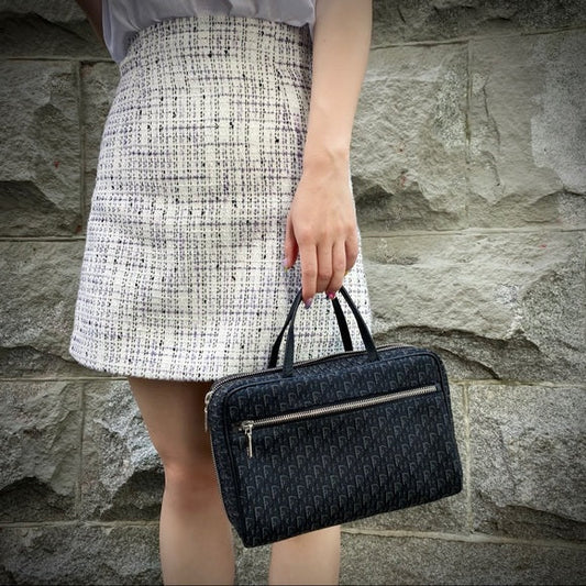 Dior Dior Black Monogram Handbag Travel Bag