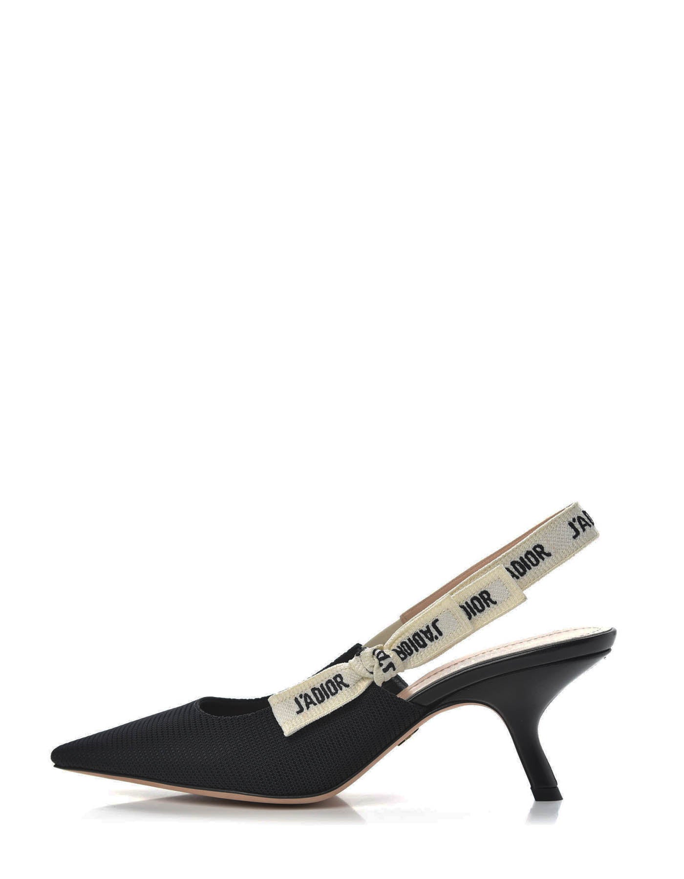 Dior Sling Bag Christian Technical Ribbon J’ Slingback Pumps Canvas Black Shoes