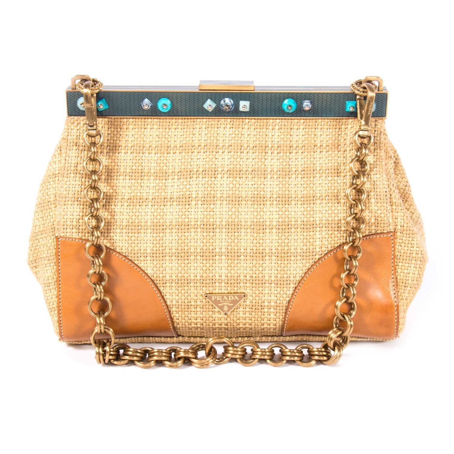 Prada Paglia Cocco Bag Travel Bag