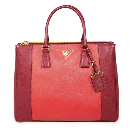 Prada Double Tote Saffiano Large Zip Tote Bag