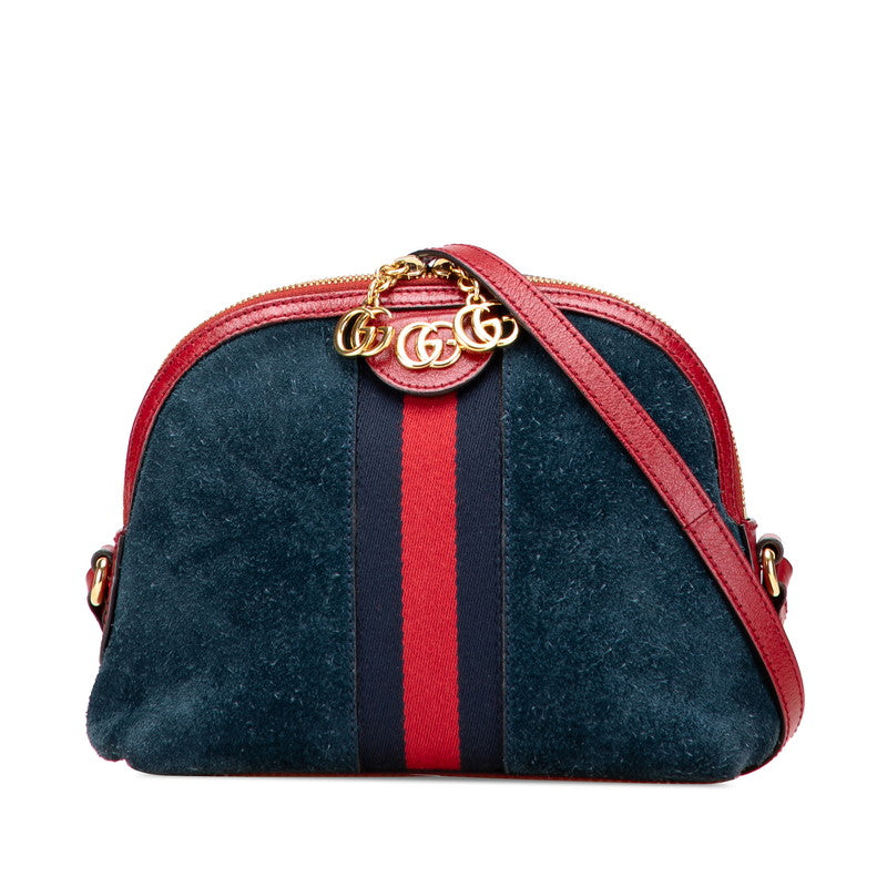 Gucci Ophidia Shearling Shoulder Bag Leather
