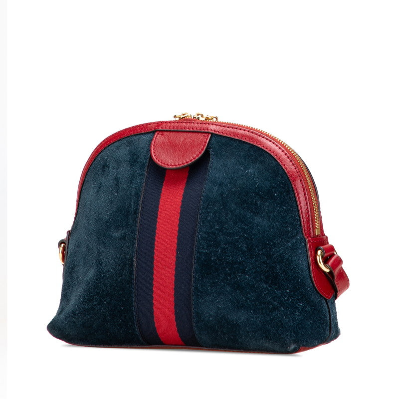 Gucci Ophidia Shearling Shoulder Bag Leather