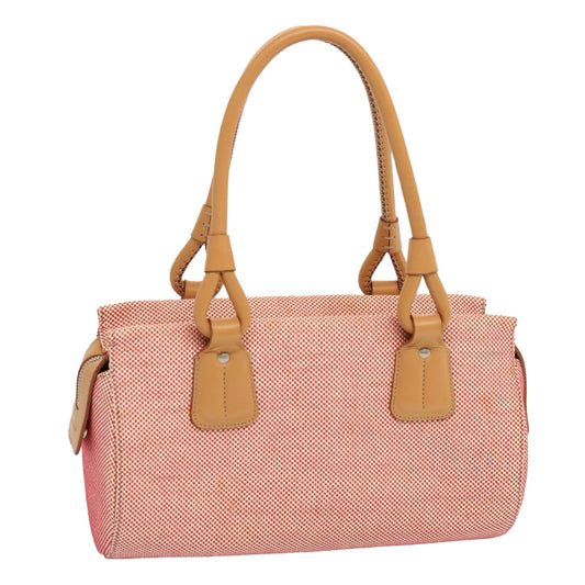 Burberry Luxury Tote Bag Auth Mr023 Canvas Red