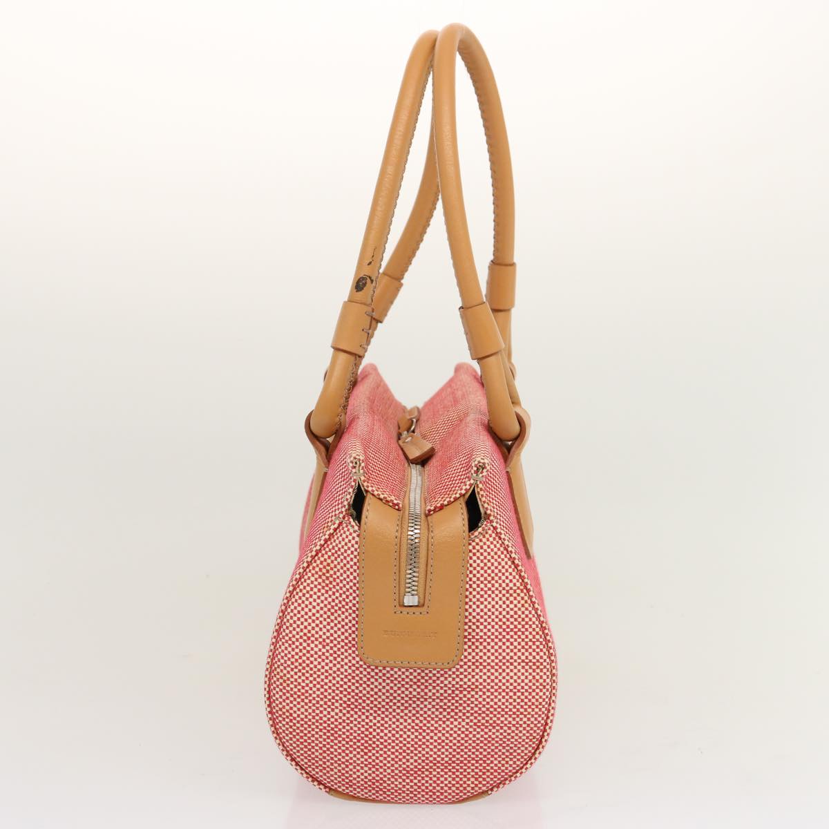 Burberry Luxury Tote Bag Auth Mr023 Canvas Red