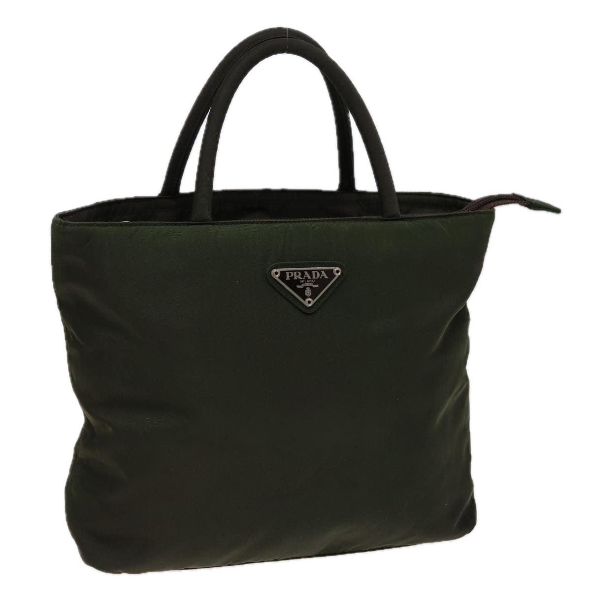 Prada Hand Bag Khaki Auth Nylon Travel Bag Khaki Auth Mr282