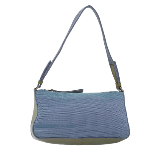 Prada Sports Accessory Pouch Mesh Light Auth Luxury Handbag Blue Clutch Bag