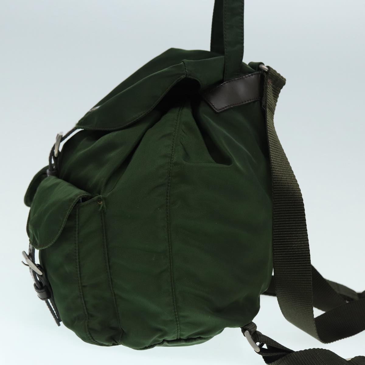 Prada Backpack Auth Nylon Green