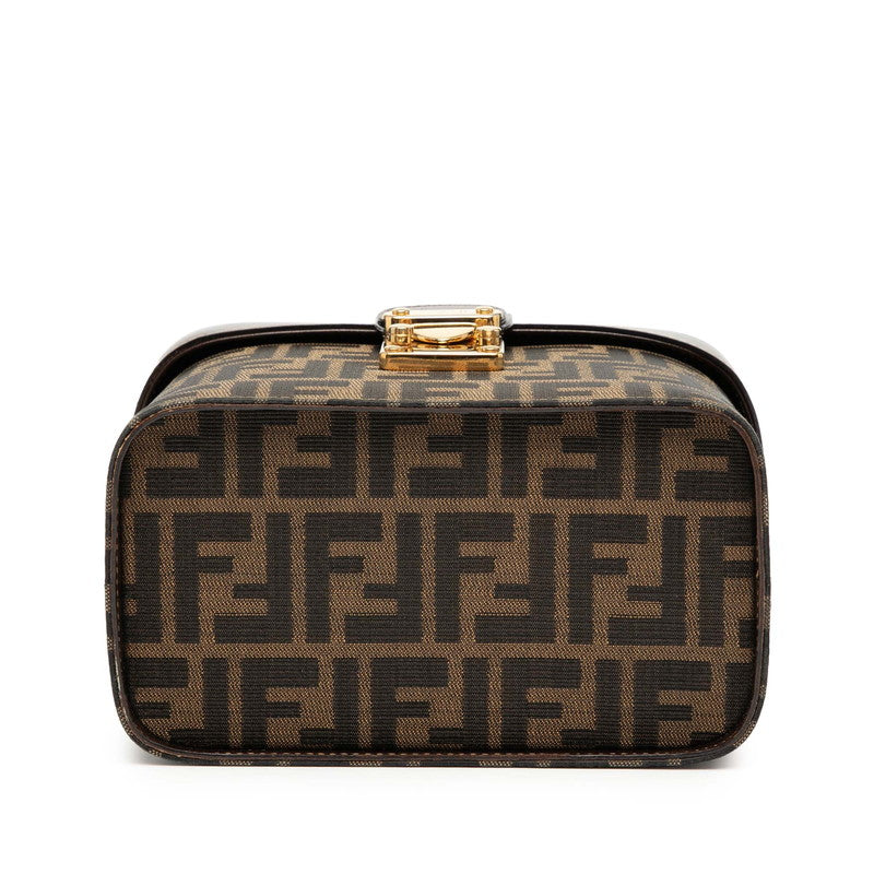 Fendi Zucca 2Way Shoulder Bag Leather Canvas