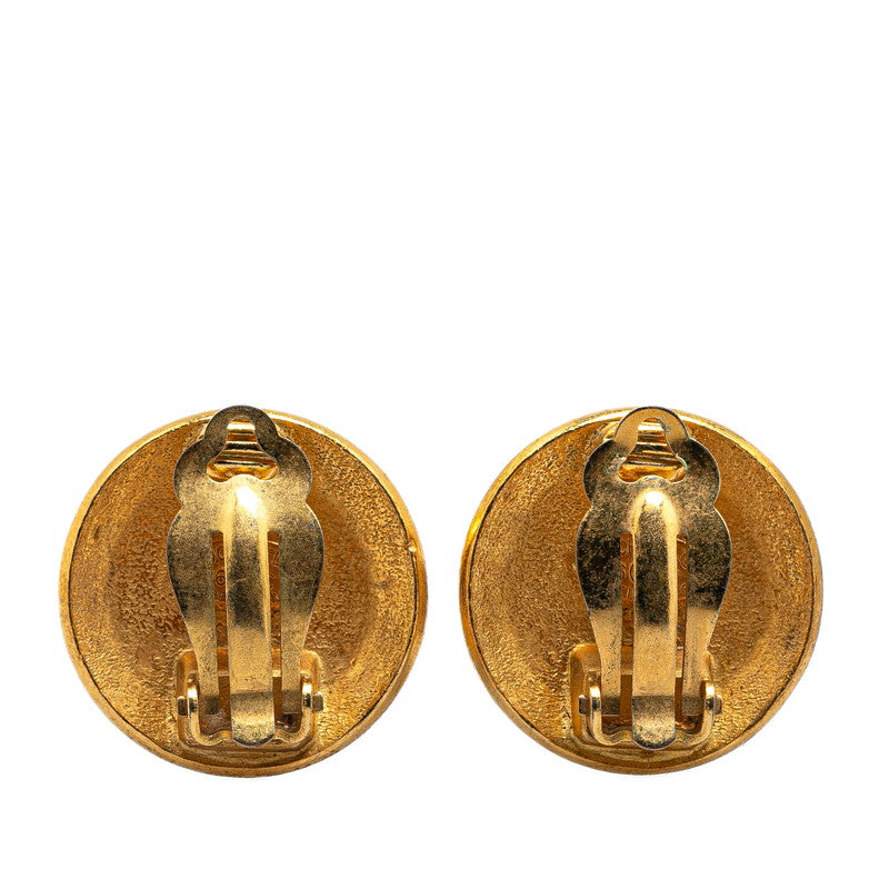 Gold Plated Coco Mark Earrings Jewelry Refined