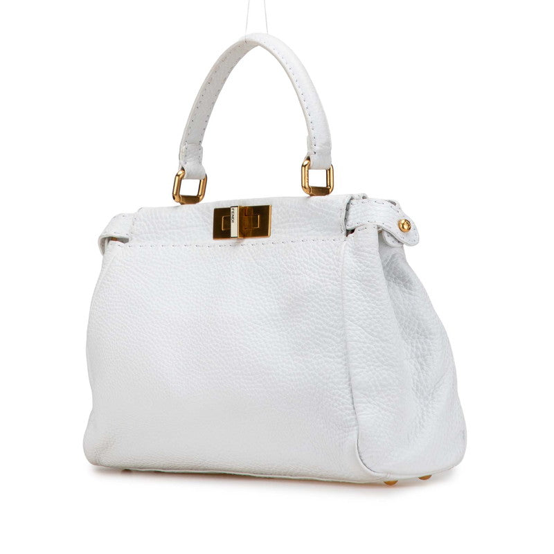 Fendi Peekaboo Selleria 2Way Bag Leather Travel Bag Leather 2Way Bag