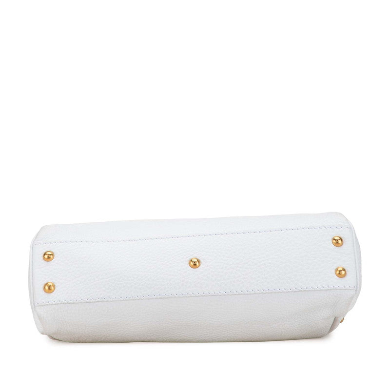 Fendi Peekaboo Selleria 2Way Bag Leather Travel Bag Leather 2Way Bag