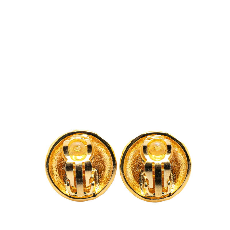 Gold Plated Coco Mark Earrings Jewelry Evening