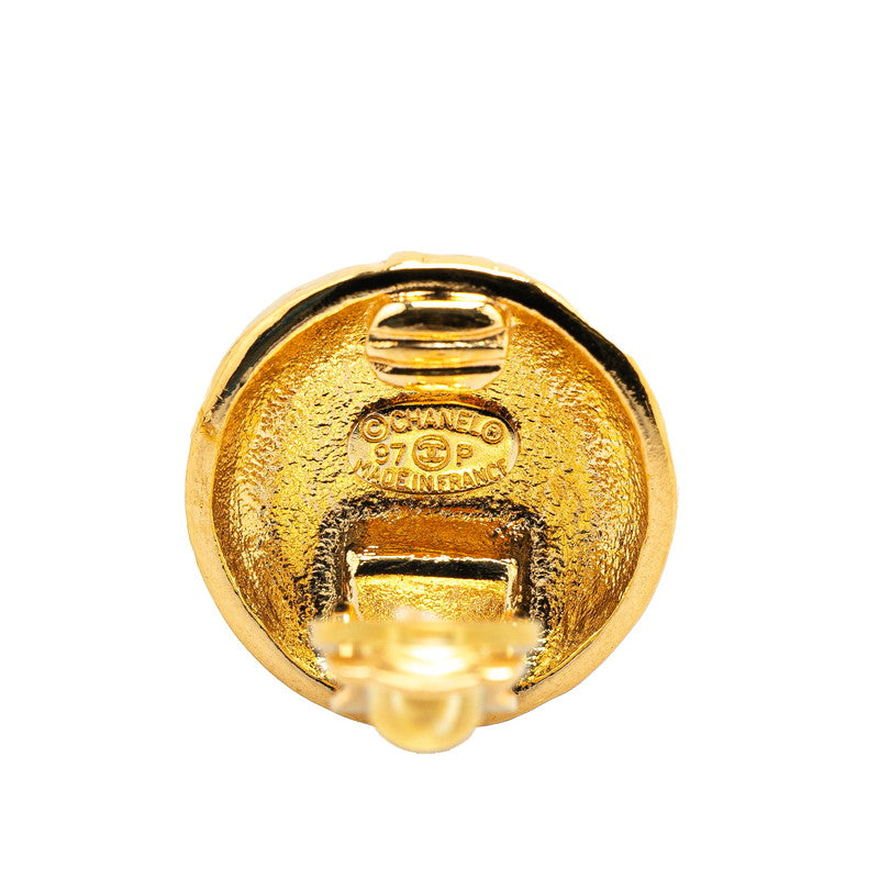 Gold Plated Coco Mark Earrings Jewelry Evening