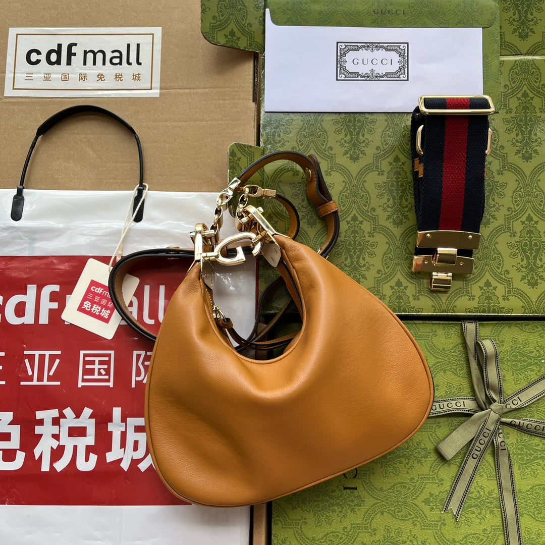 gg Atache , ’s 9in Brown Small Shoulder Bag