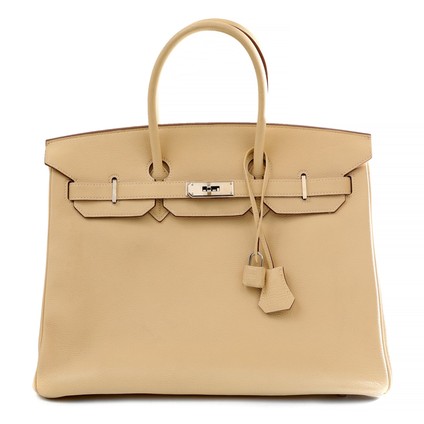 Hermes Parchment Togo Birkin W Palladium Hardware Handbag Travel Bag