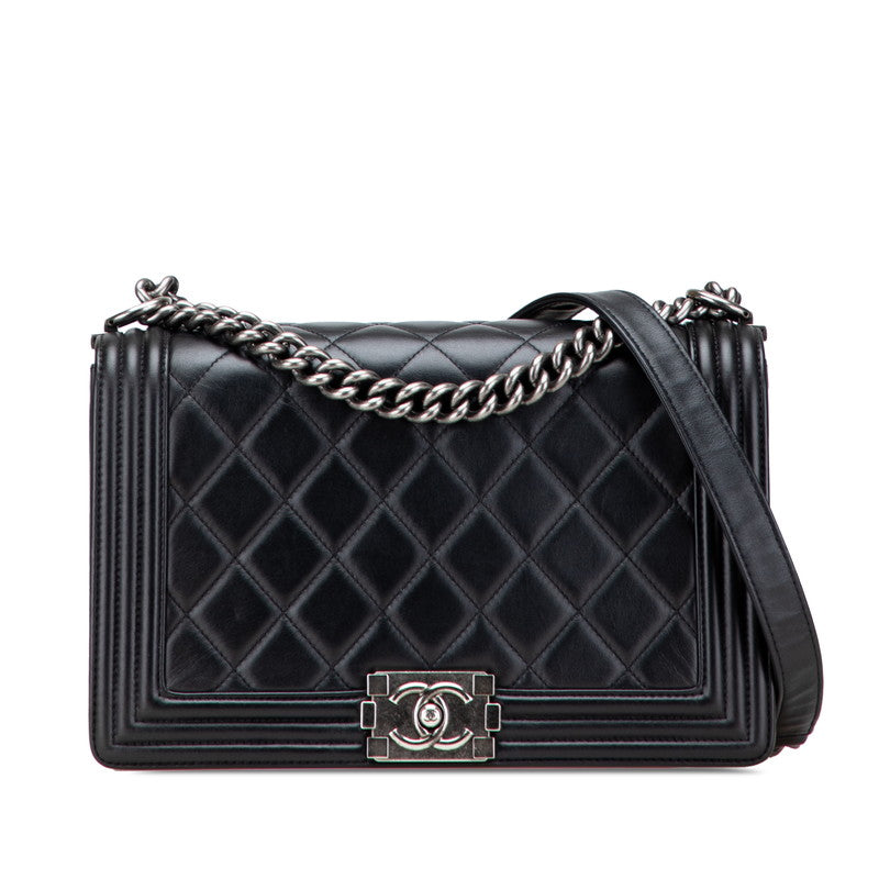 Chanel Boy Matelasse Lambskin Shoulder Bag