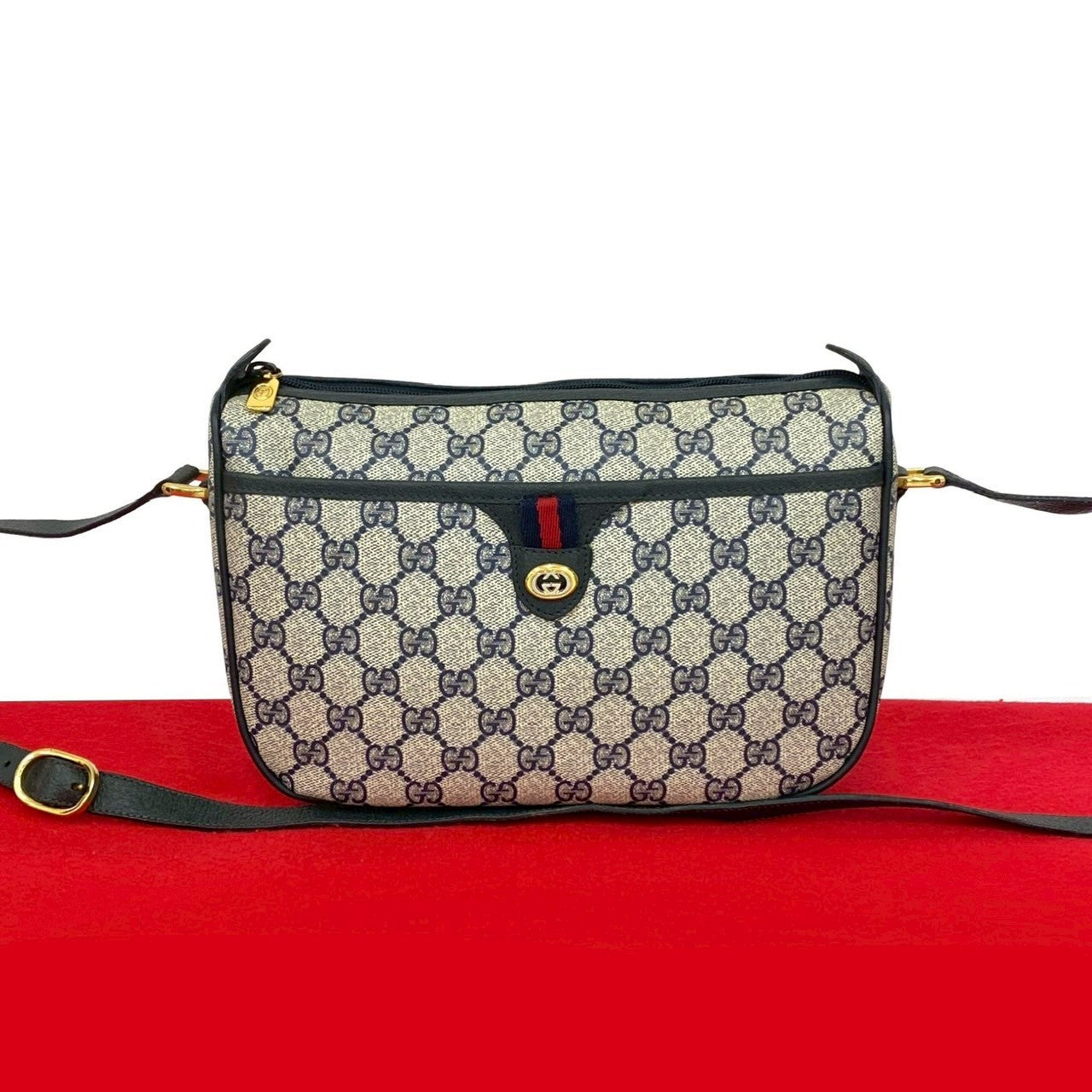 Gucci Shoulder Bag Leather Logo Bag 7