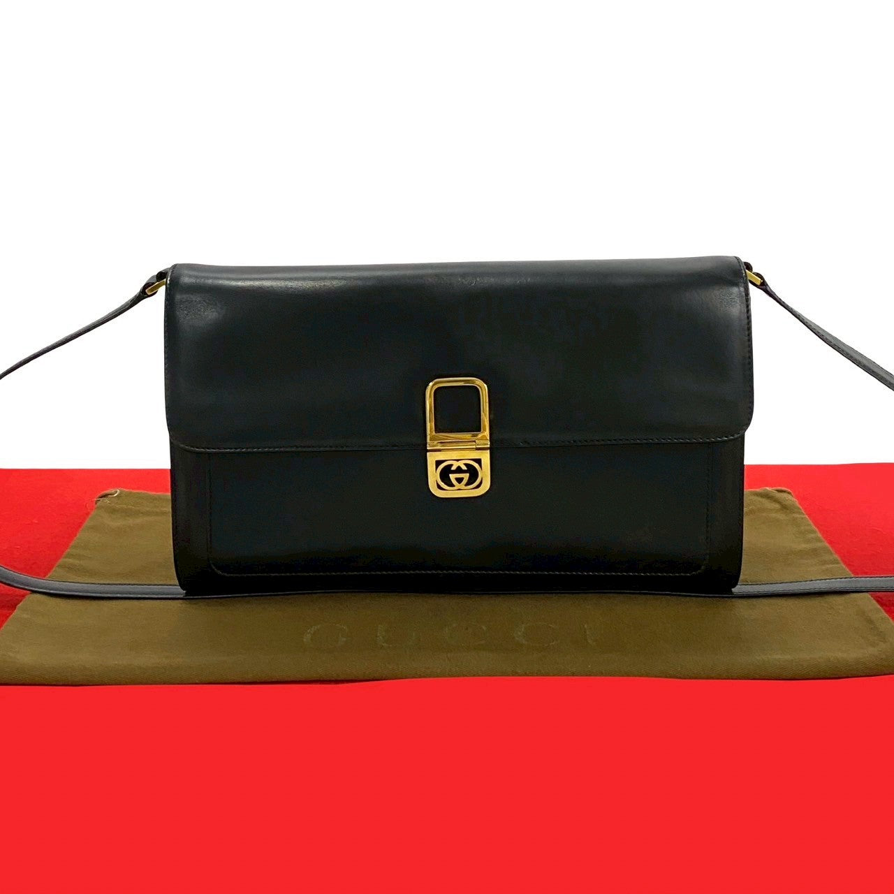 Gucci 2Way Shoulder Bag Clutch Bag Leather
