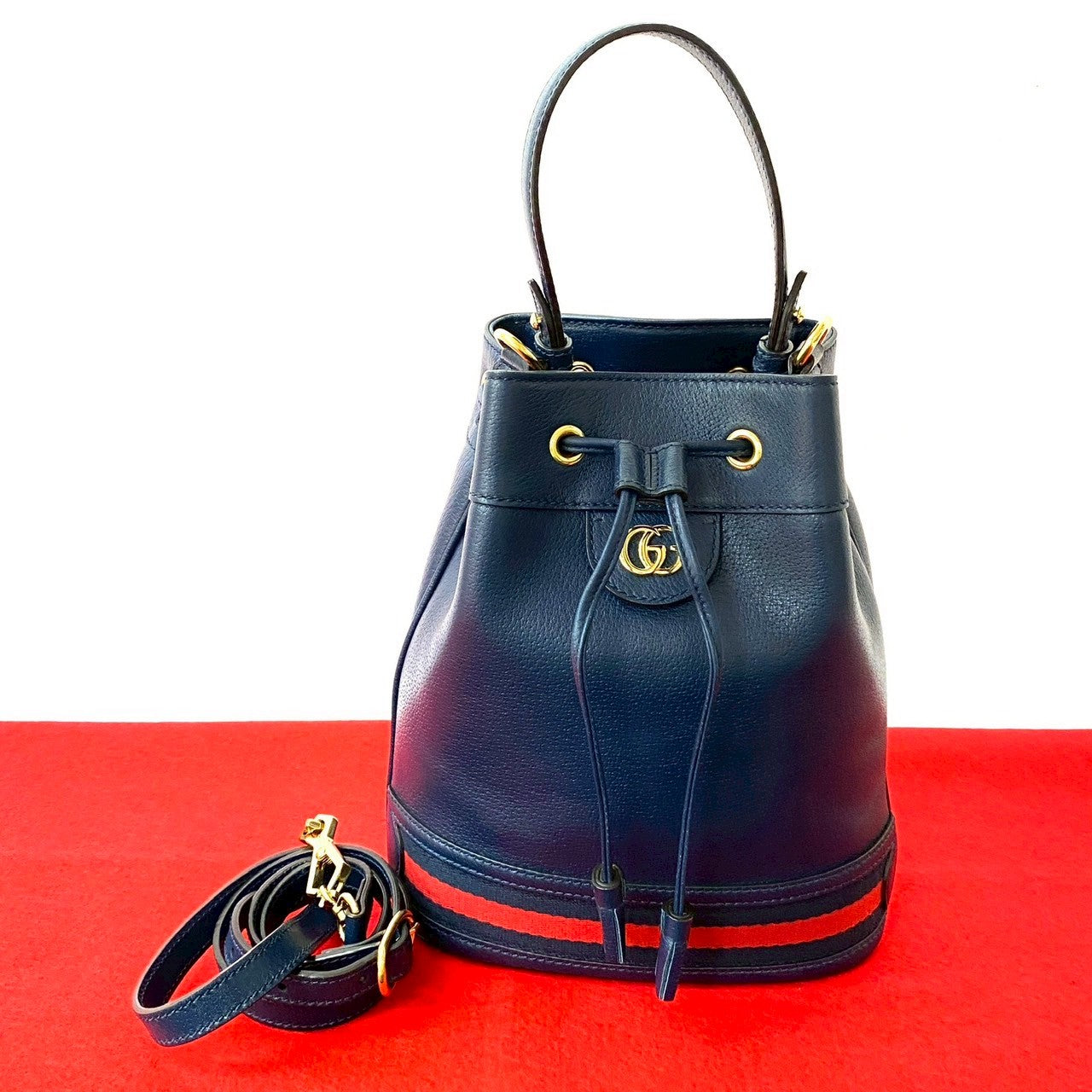 Gucci Ophidia 2Way Bag Leather Travel Bag