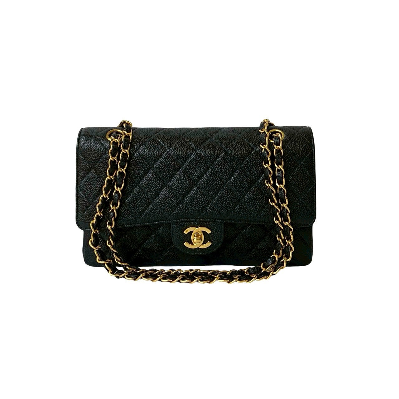 Matelasse Caviar Skin Shoulder Bag Elegant