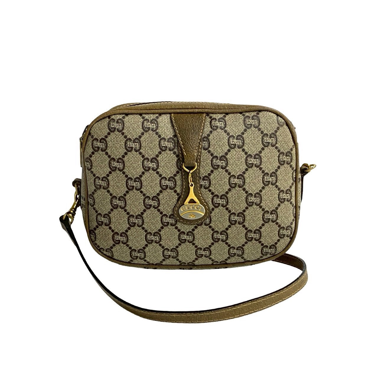 Gucci Old Plus Shoulder Bag Leather Logo