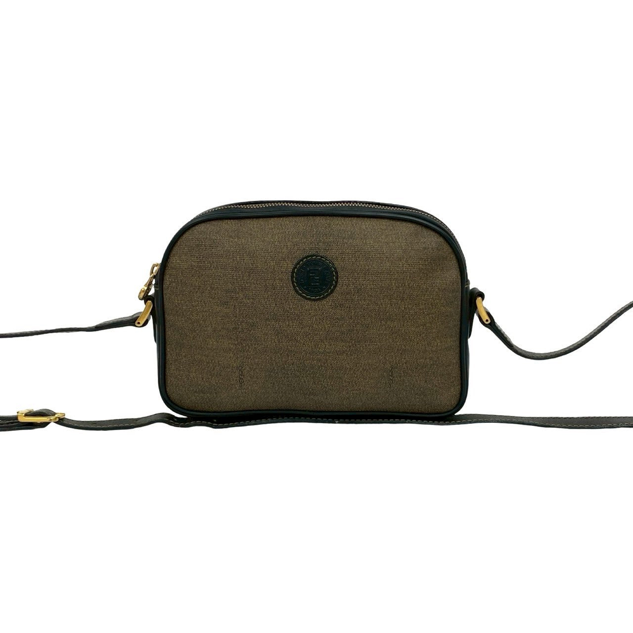 Fendi Ff Shoulder Bag Leather Logo