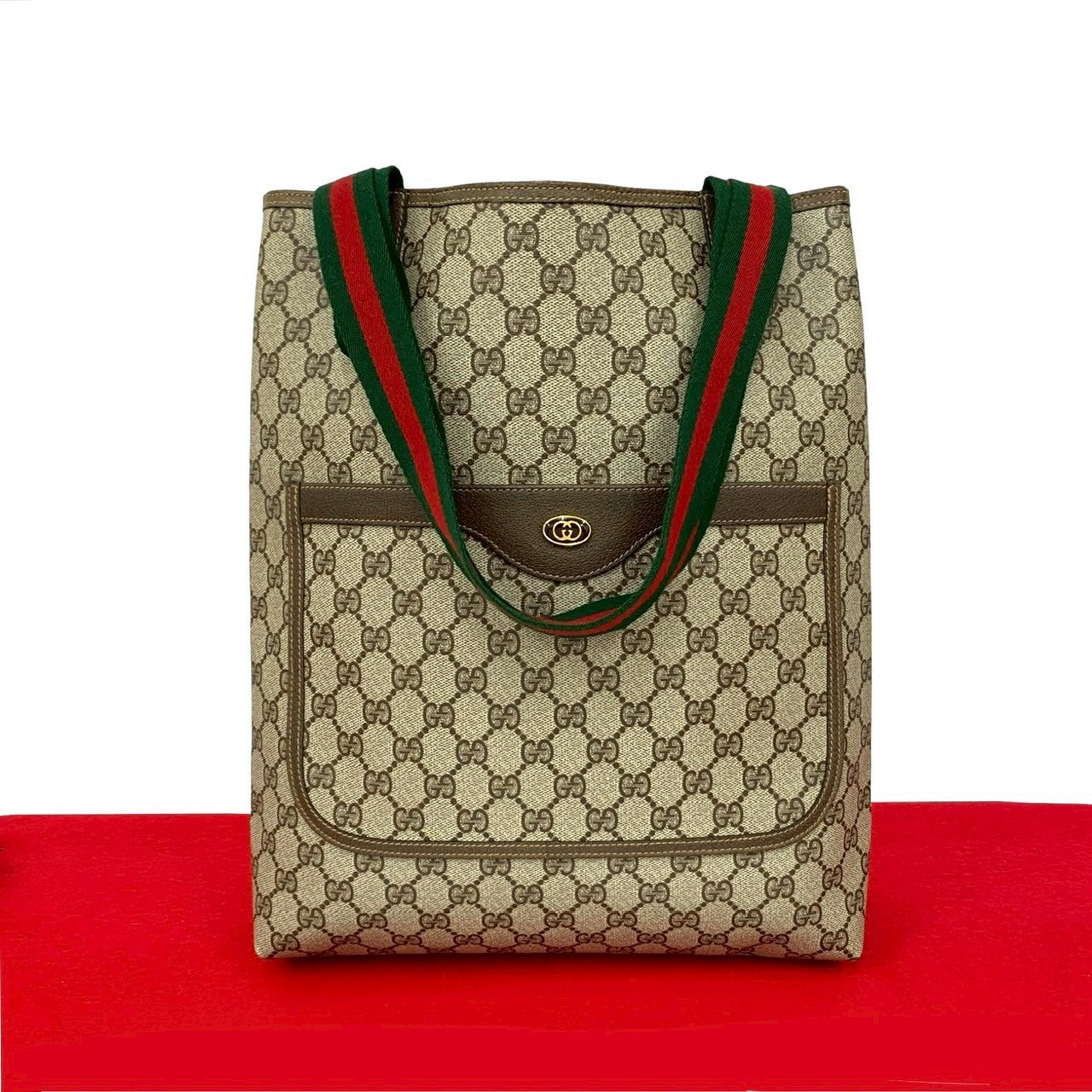 Gucci Old Pvc 2Way Tote Bag Logo