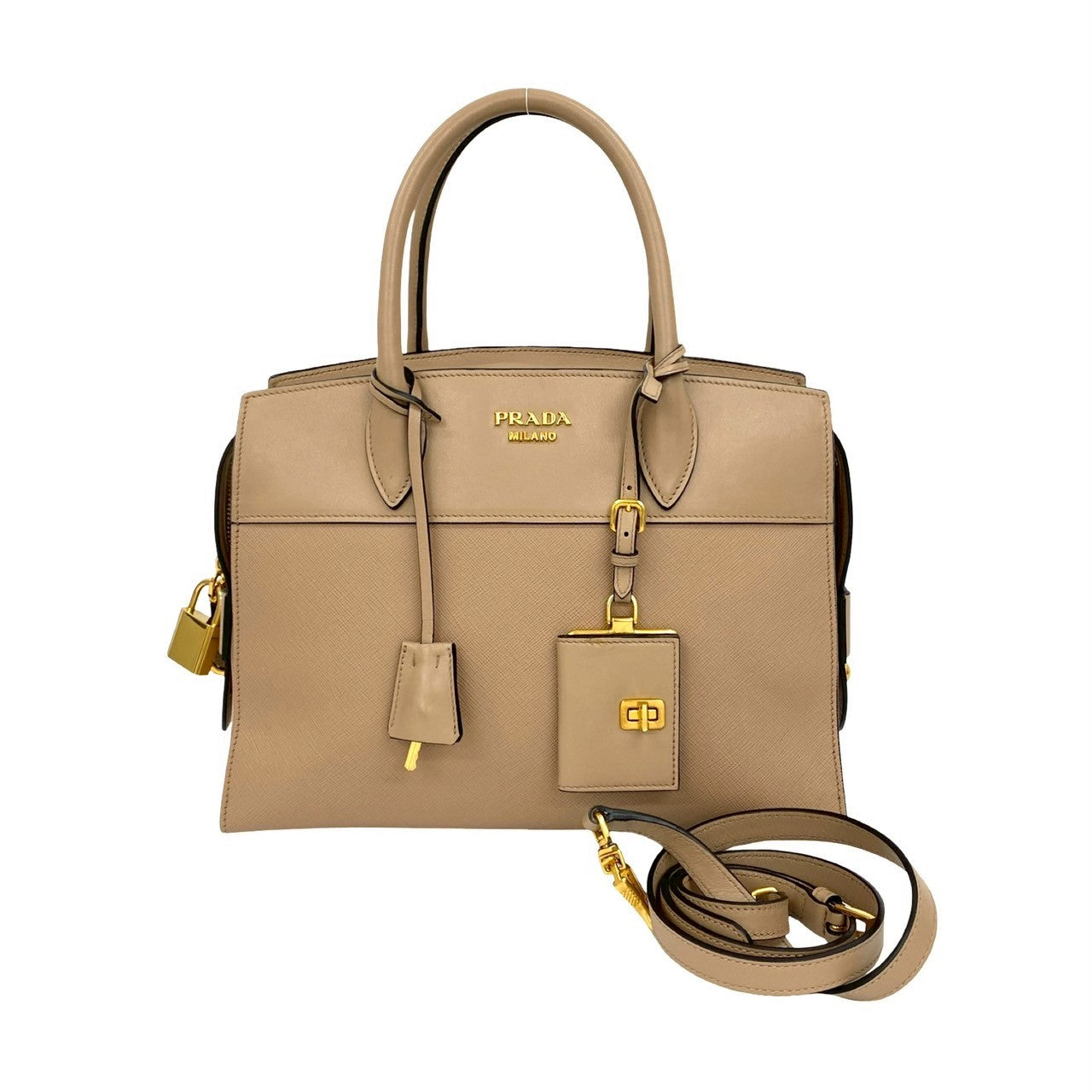 Prada Esplanade 2Way Bag Saffiano Travel Bag