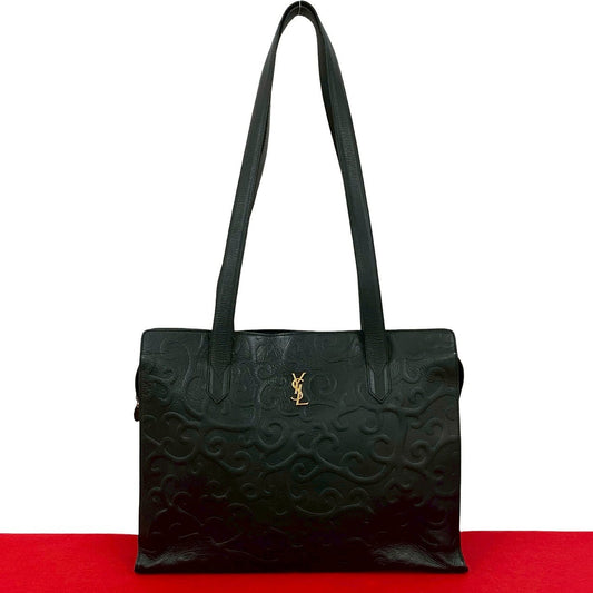 YSL Saint Laurent Yves Tote Bag Leather