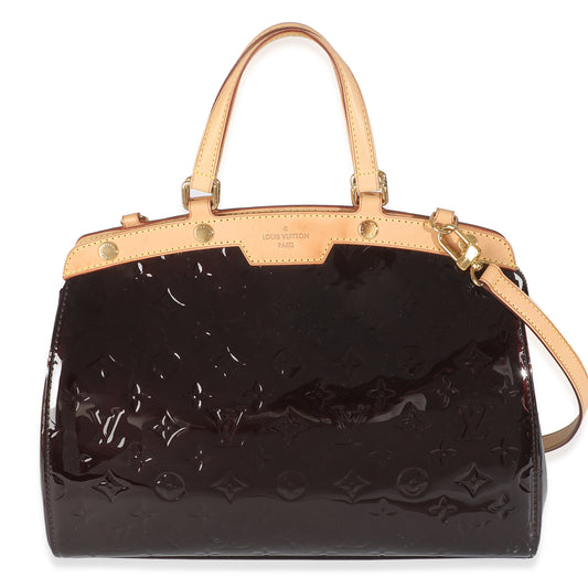 Louis Vuitton Amarante Vernis Brea GM Monogram Handbag