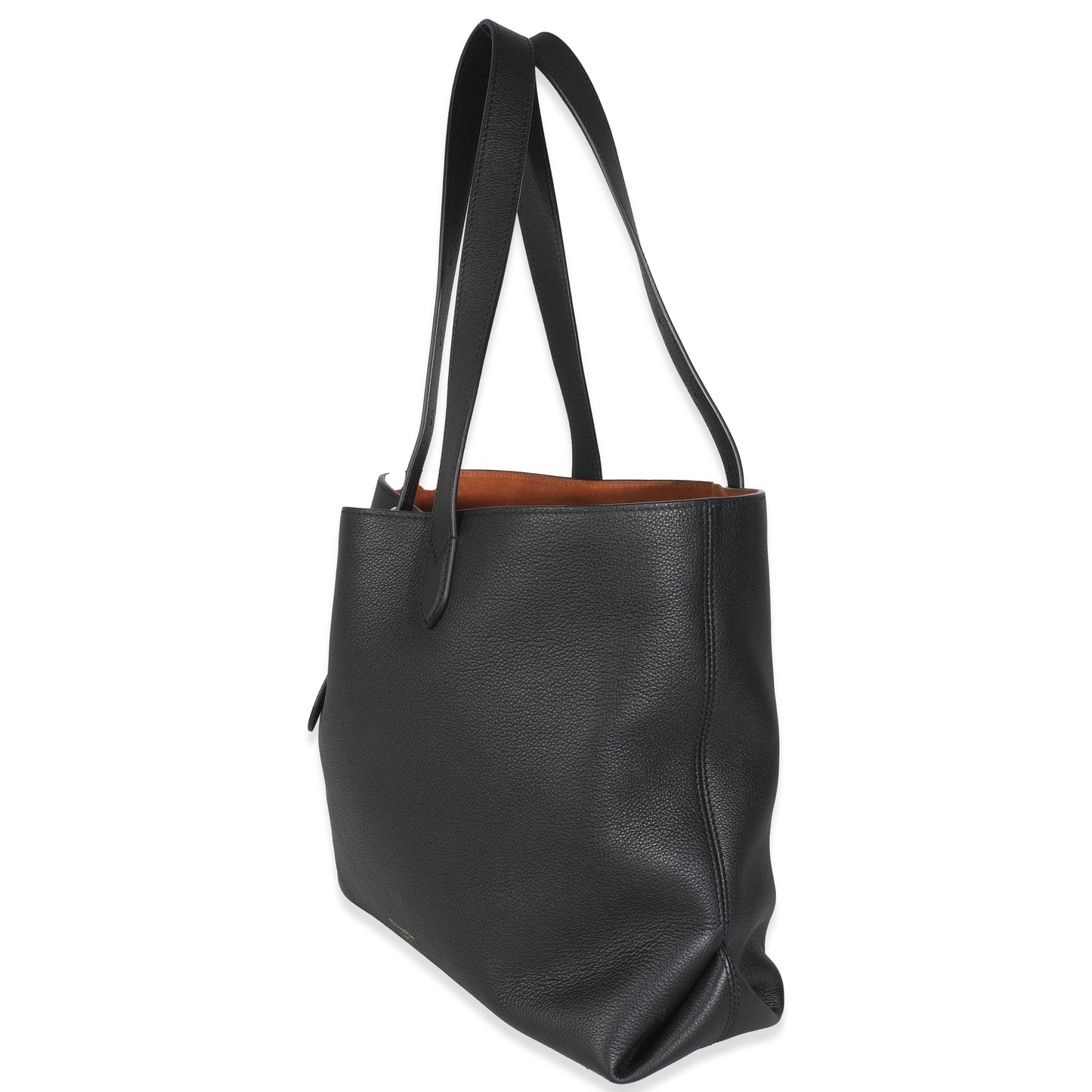 Louis Vuitton Grained Low Key Cabas MM Calfskin Black Handbag