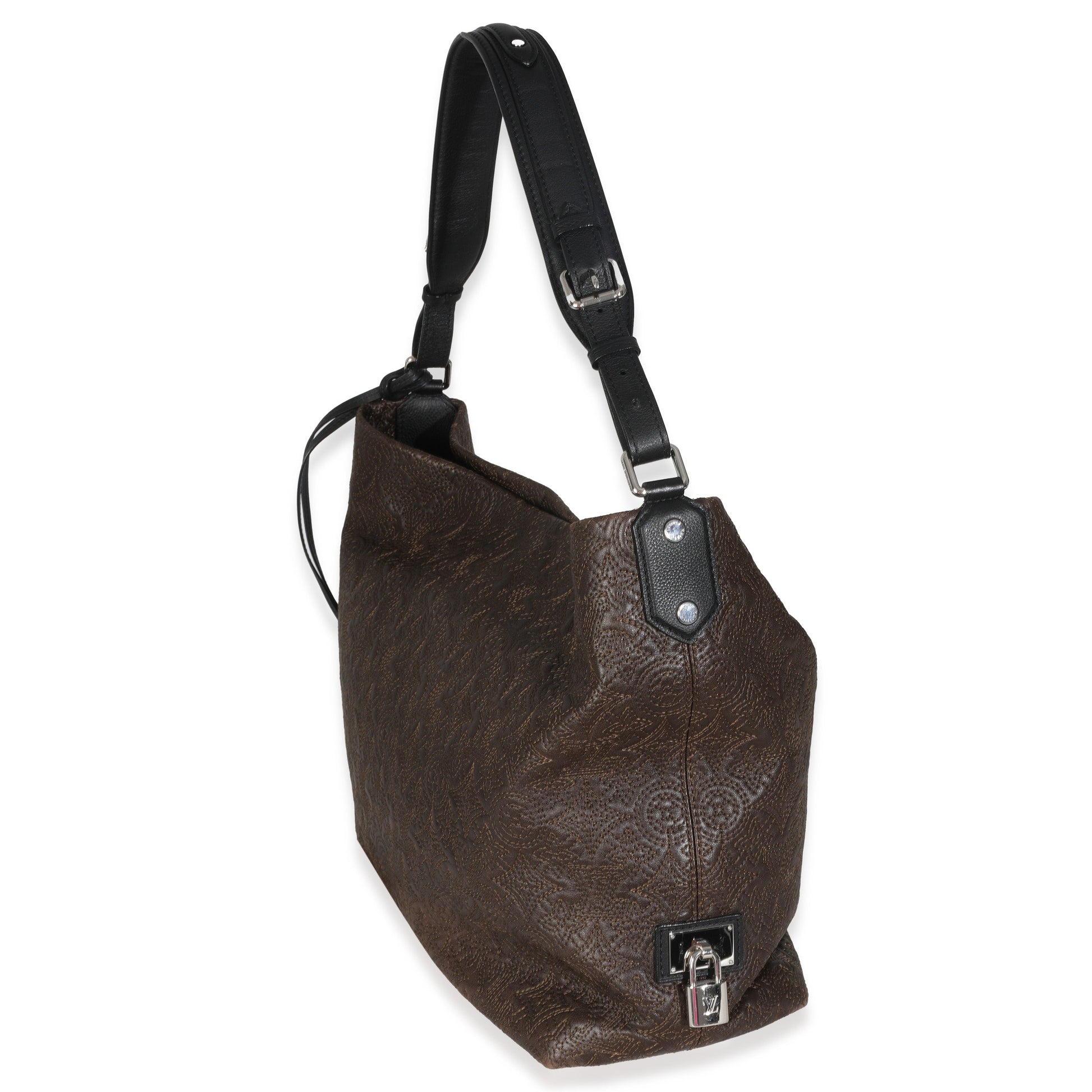 Louis Vuitton Olive Antheia Monogram Lambskin Shoulder Bag