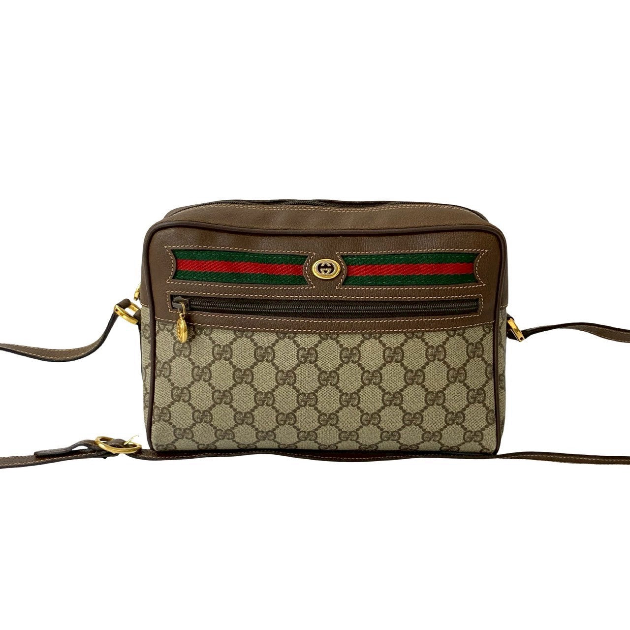 Gucci Old Pvc Shoulder Bag Leather Logo