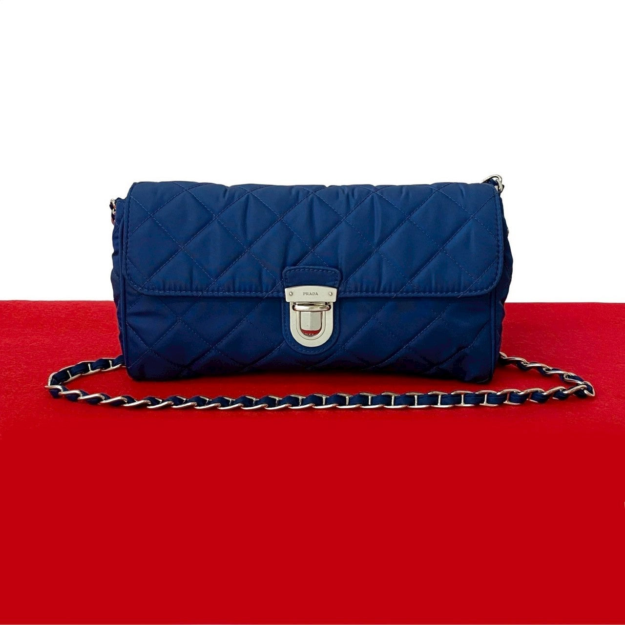 Prada Shoulder Bag Leather Nylon Shoulder Bag 5
