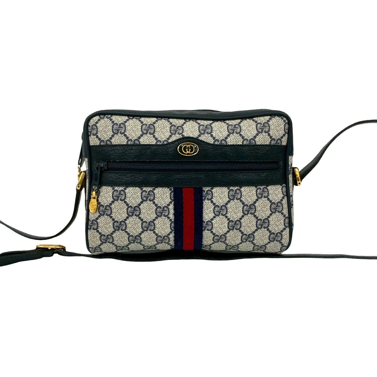 Gucci Pvc Shoulder Bag Leather Logo Bag 1