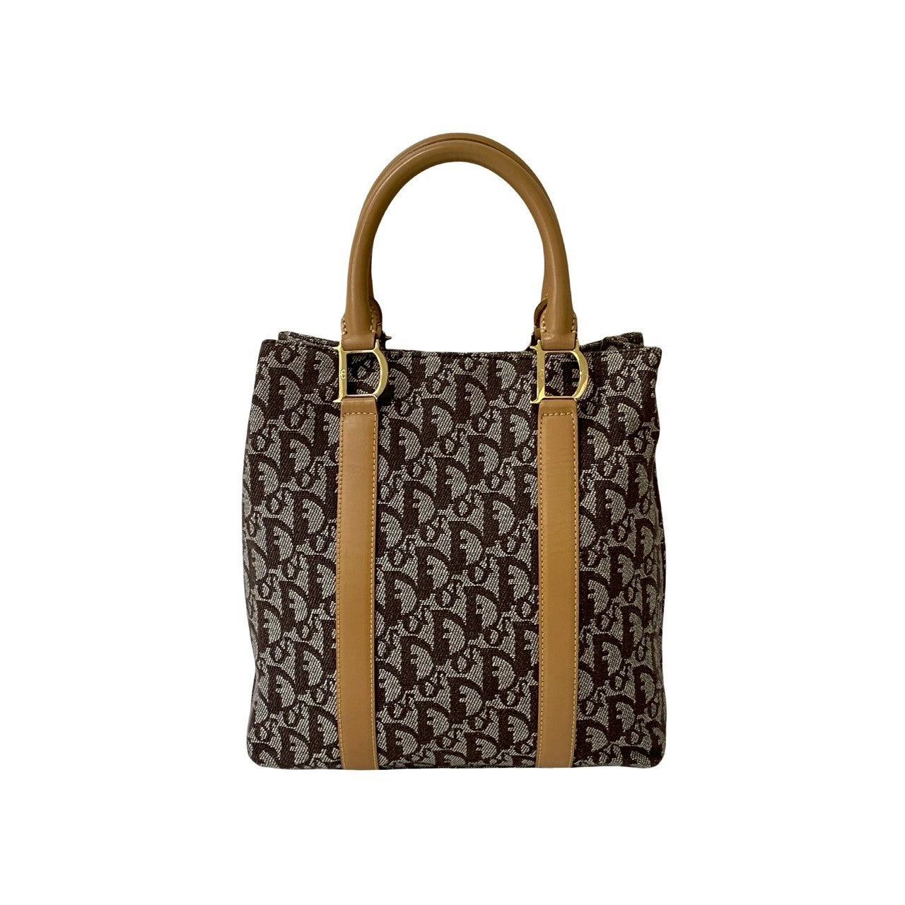 Dior Christian Trotter Handbag Leather Canvas Travel Bag
