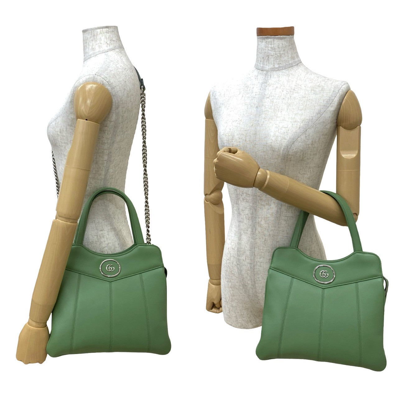 Gucci Petit 2Way Handbag Leather Travel Bag