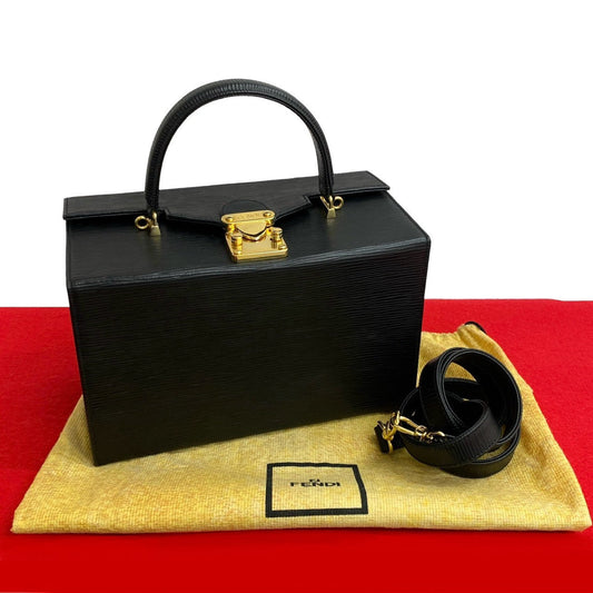 Fendi Epi 2Way Handbag Shoulder Bag Leather