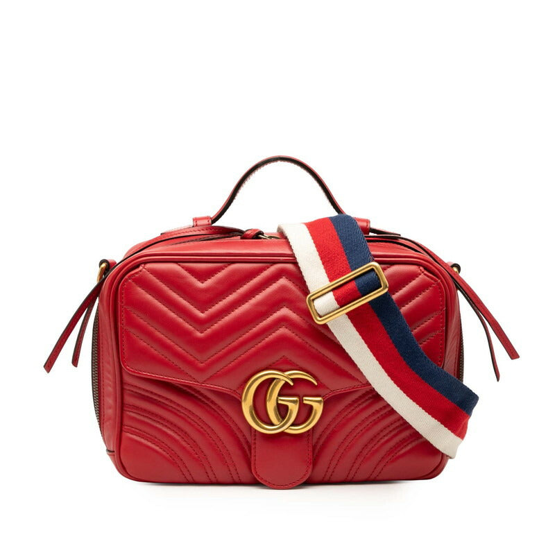 Gucci Marmont 2Way Bag Leather Travel Bag Bag 10