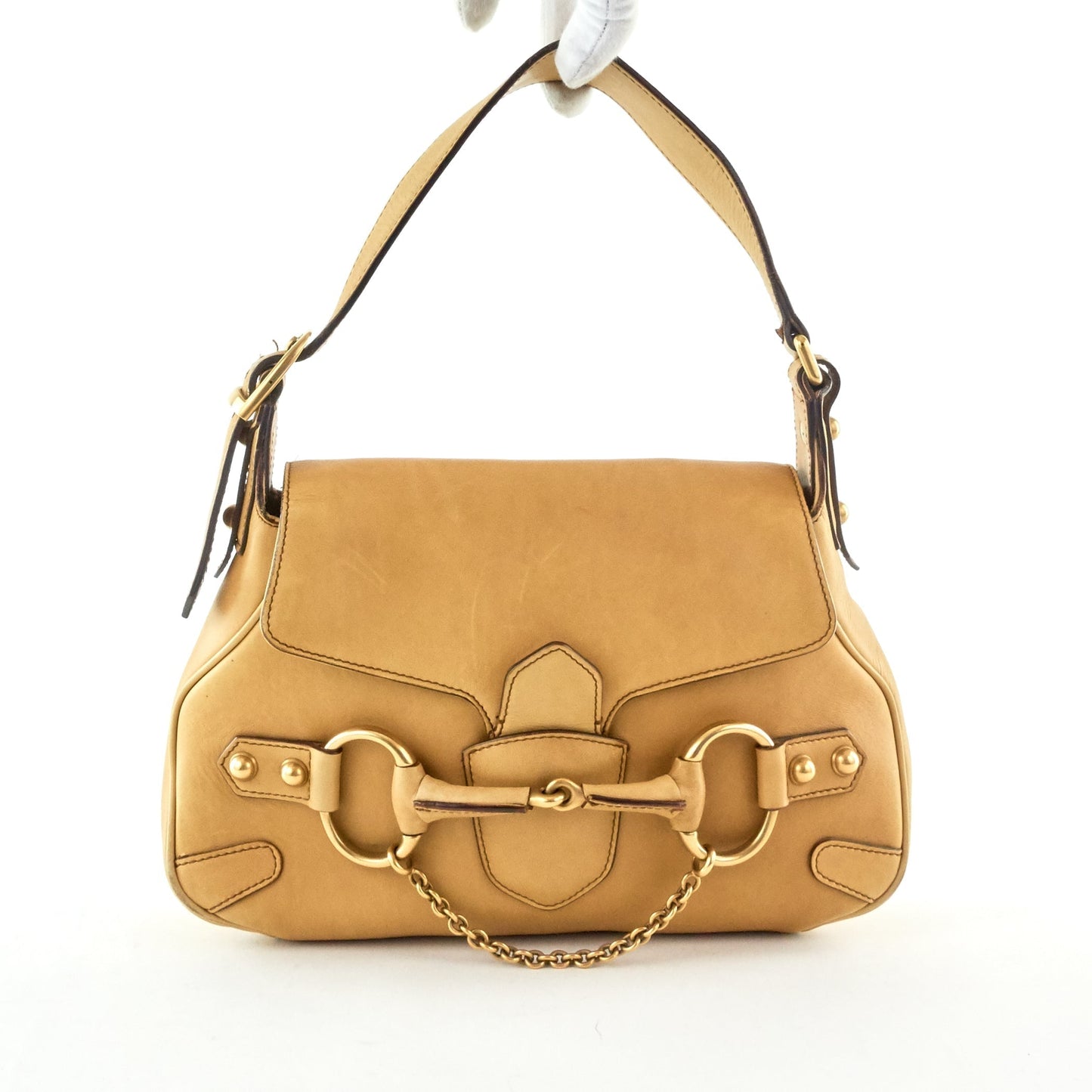 Gucci ssima Horsebit Bag Leather Travel Bag