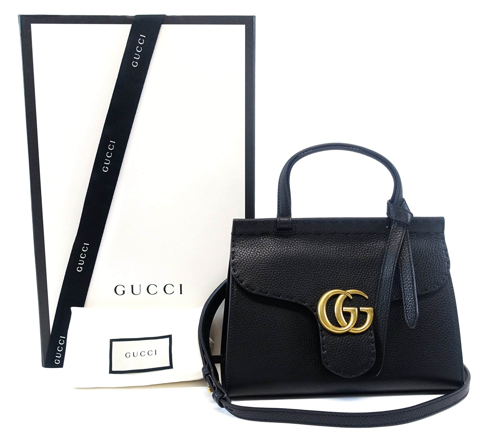 Gucci Gucci Handbag Oc088 Leather Flap Travel Bag