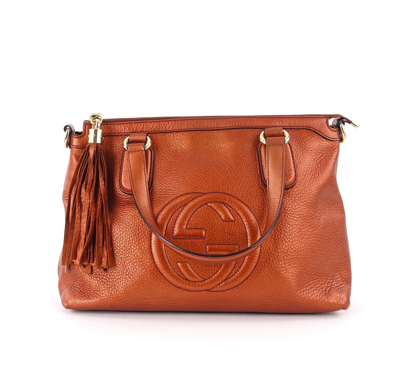 Gucci Soho Convertible Tassel Bag Leather Shoulder Bag