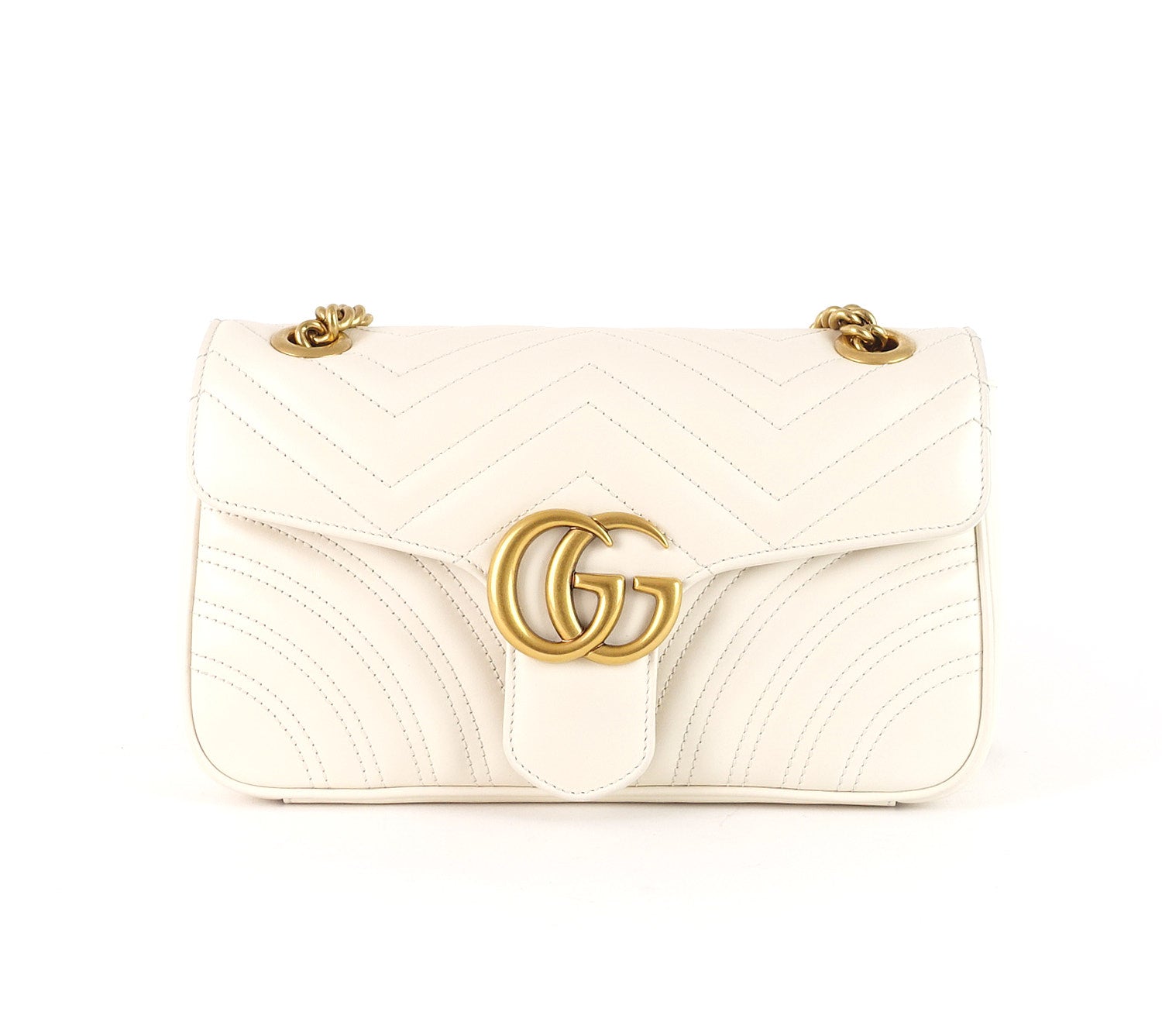 Gucci Marmont Chevron Bag Leather Matelasse Shoulder Bag Bag Oc272