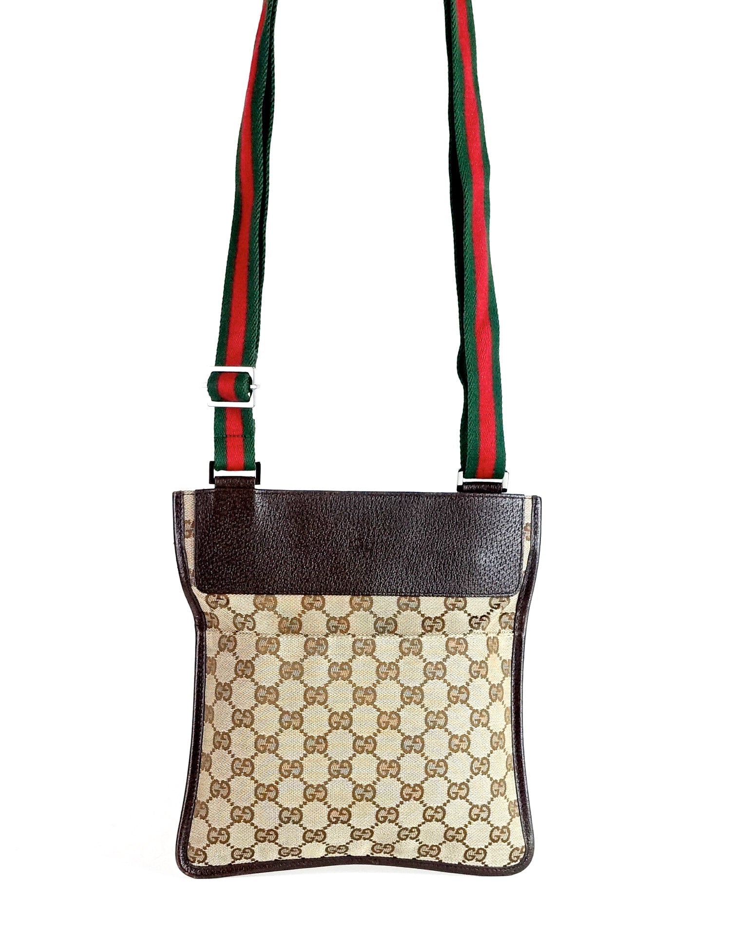 Gucci Messenger Bag Canvas Monogram Travel Bag