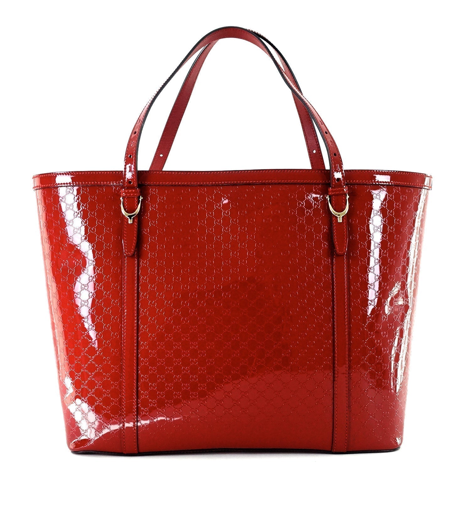 Gucci Nice ssima Patent Tote Bag Leather