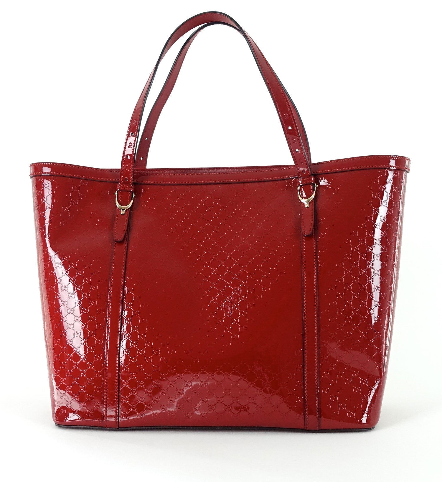 Gucci Nice ssima Patent Tote Bag Leather