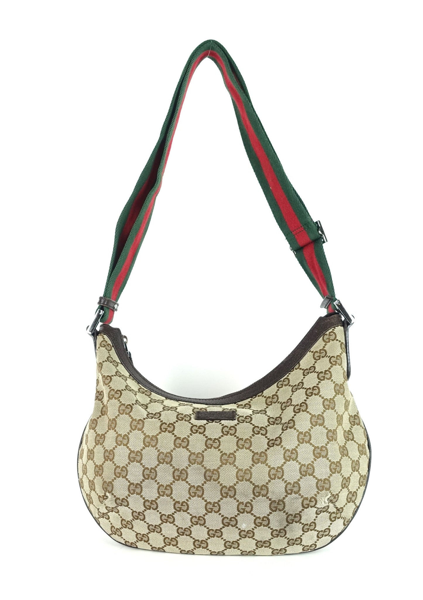 Gucci Hobo Bag Canvas Monogram Travel Bag Hobo Oc319